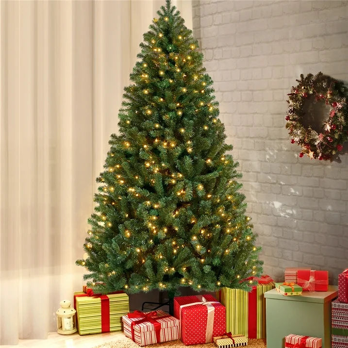 2.4m Lush Traditional Green Christmas Tree 1200 Tips