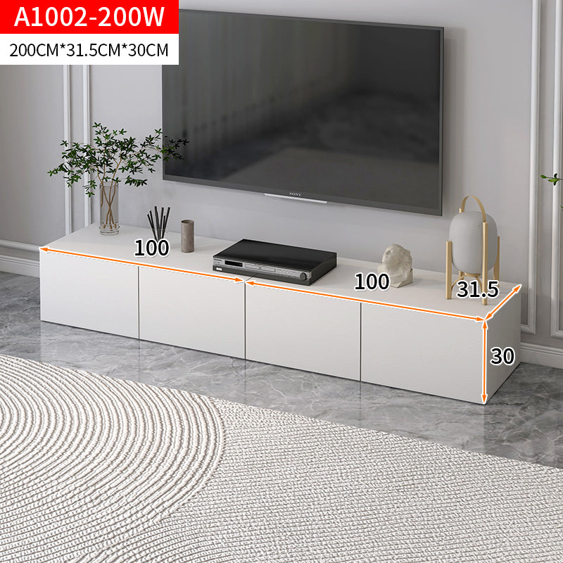 2m Lusso Designer Wooden TV Cabinet Entertainment Unit 200cm (White)