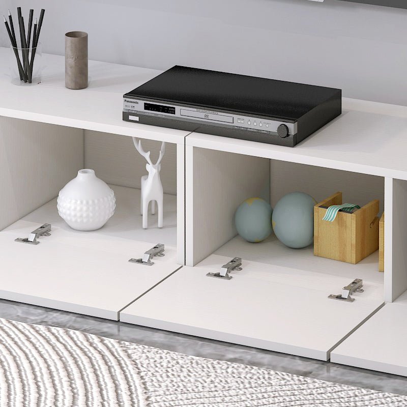 2m Lusso Designer Wooden TV Cabinet Entertainment Unit 200cm (White)