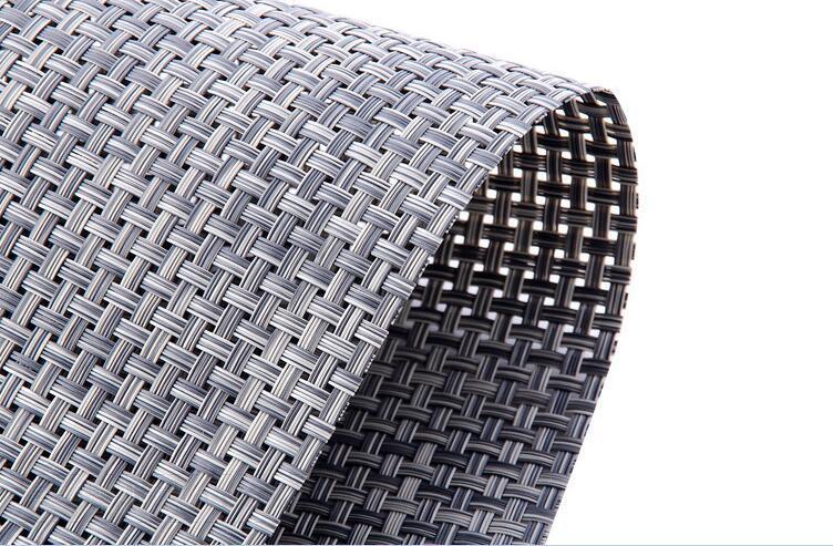 Classic Placemat Dining Table Heat Resistant Pad Weave Mat (Grey)