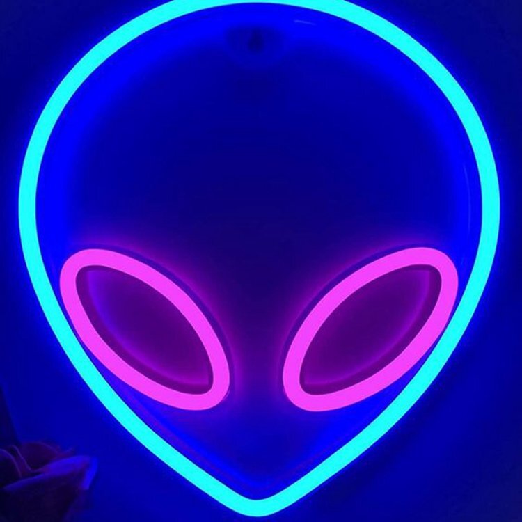 Alien Neon Light Sign LED Lamp Decor