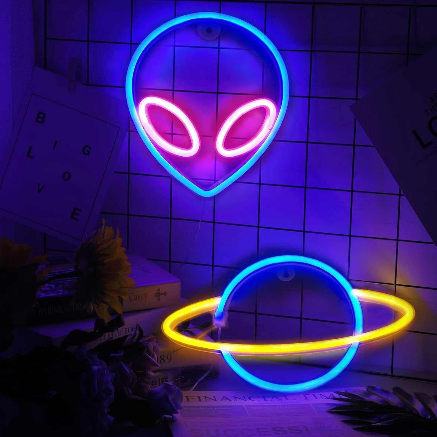Alien Neon Light Sign LED Lamp Decor
