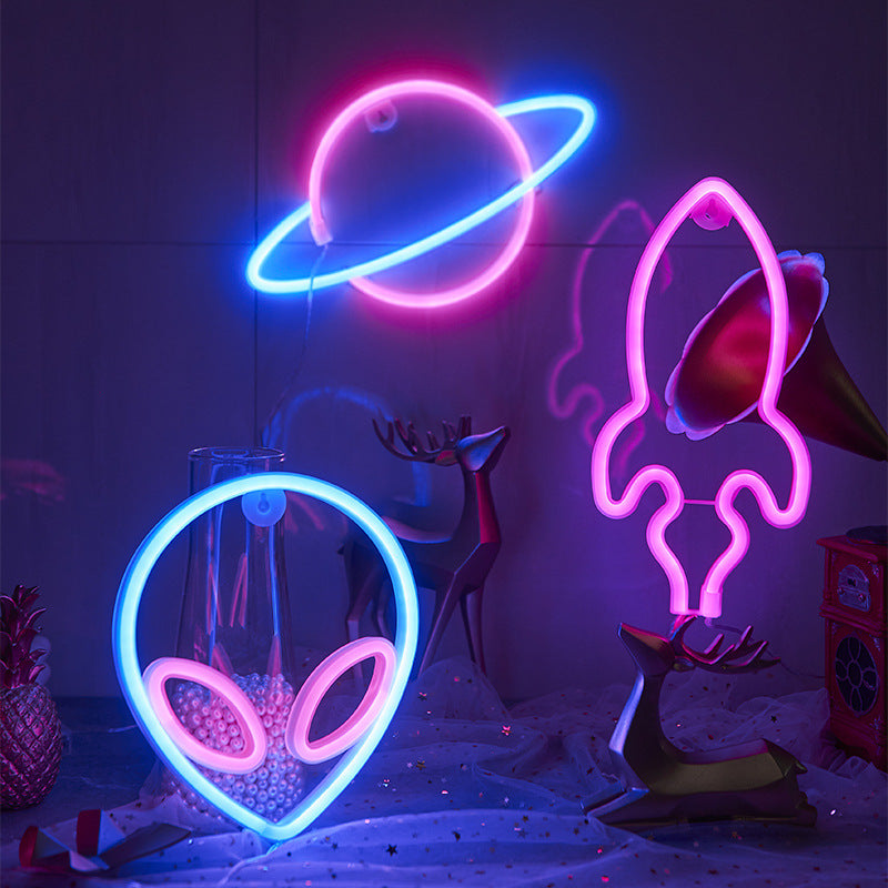 Alien Neon Light Sign LED Lamp Decor