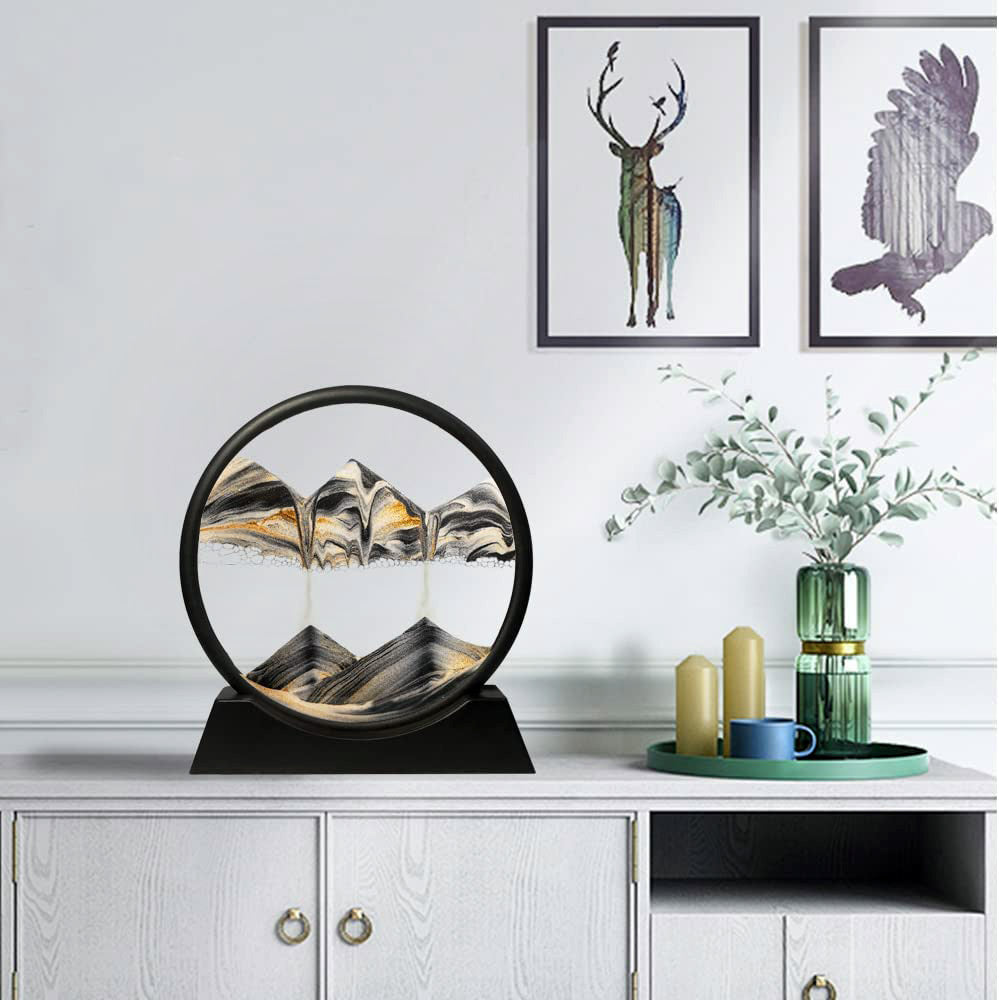 Moving Sand Art Sandscape 3D Painting Decor Ornament Cool Gift