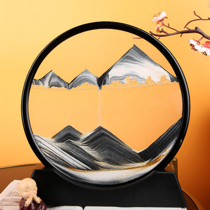 Moving Sand Art Sandscape 3D Painting Decor Ornament Cool Gift