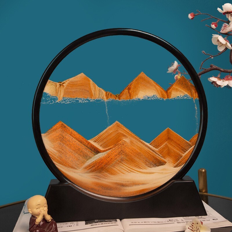 Moving Sand Art Sandscape 3D Painting Decor Ornament Cool Gift