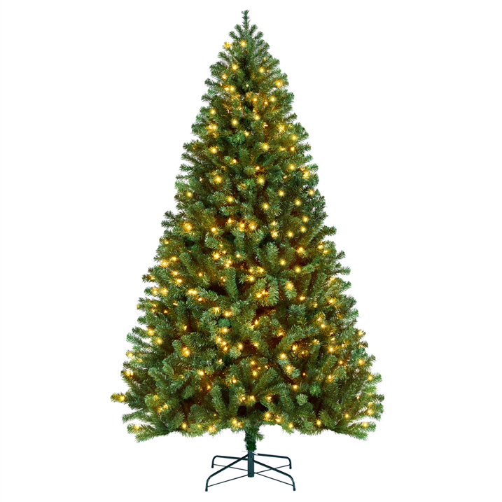 2.4m Lush Traditional Green Christmas Tree 1200 Tips