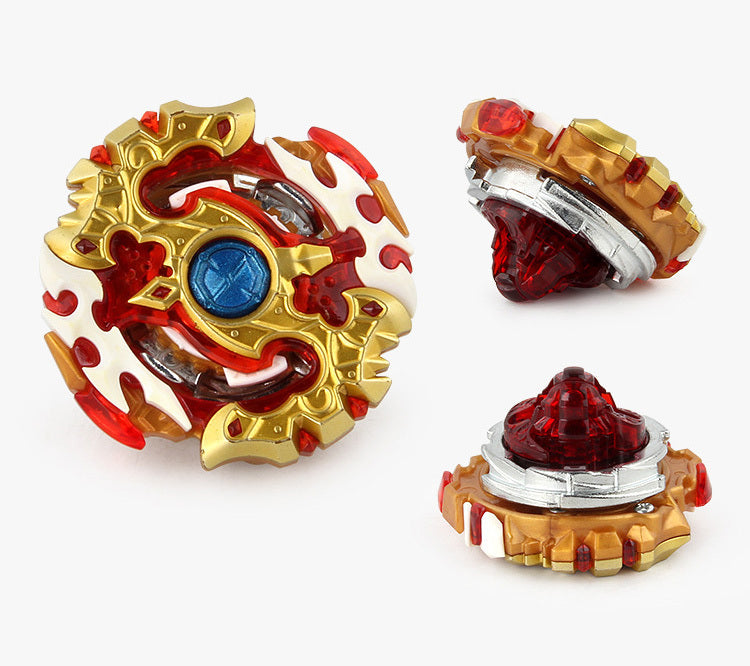 Metal Blade Burst Battle Gyro Spinning Top and Two-Way Launcher Set