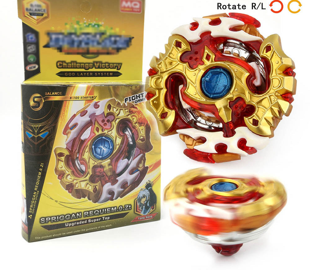 Metal Blade Burst Battle Gyro Spinning Top and Two-Way Launcher Set