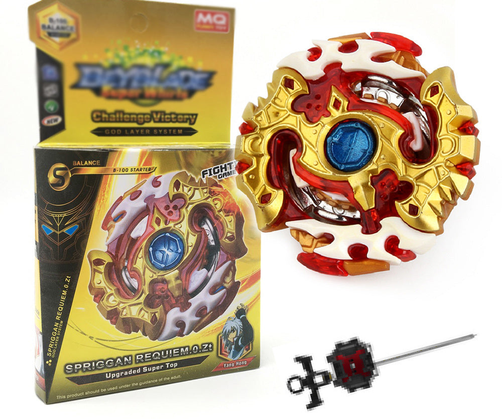 Metal Blade Burst Battle Gyro Spinning Top and Two-Way Launcher Set