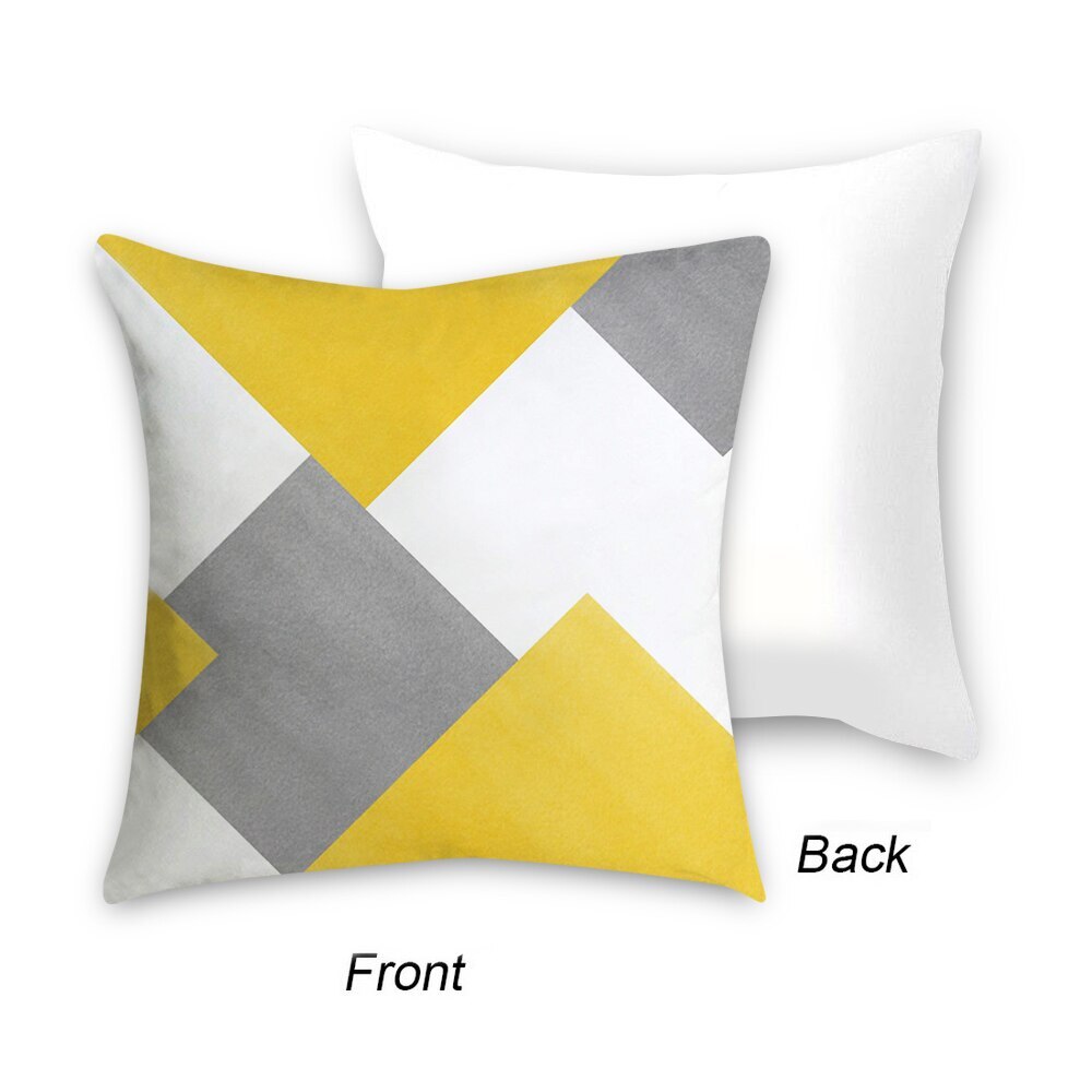 Soft Plush Geometric Cushion Decorative Throw Pillow