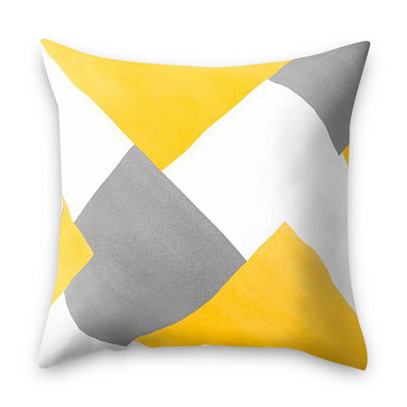 Soft Plush Geometric Cushion Decorative Throw Pillow