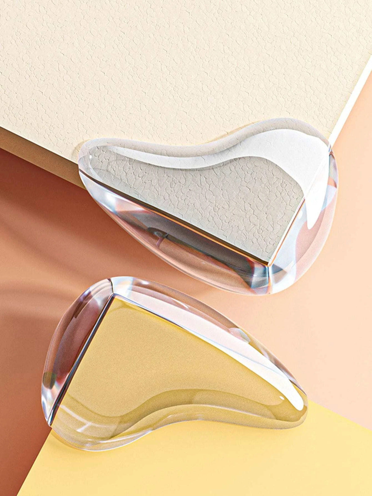 12 PCS Water Drop Shaped Table Corner Cover Self-adhesive Silicone Guards Protectors for Furniture