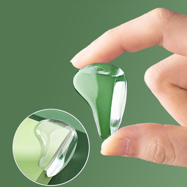 12 PCS Water Drop Shaped Table Corner Cover Self-adhesive Silicone Guards Protectors for Furniture