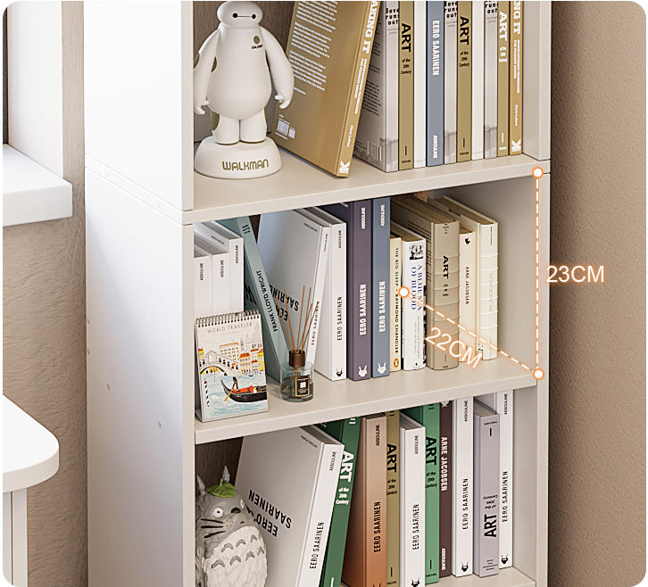 Essentia 4-Tier Storage Shelf Bookcase Shelving Unit Organizer (Driftwood Grey)