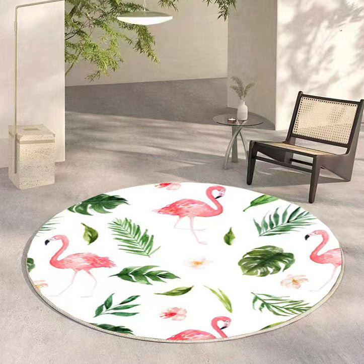 Lush Plush Infinity Round Tropical Rug