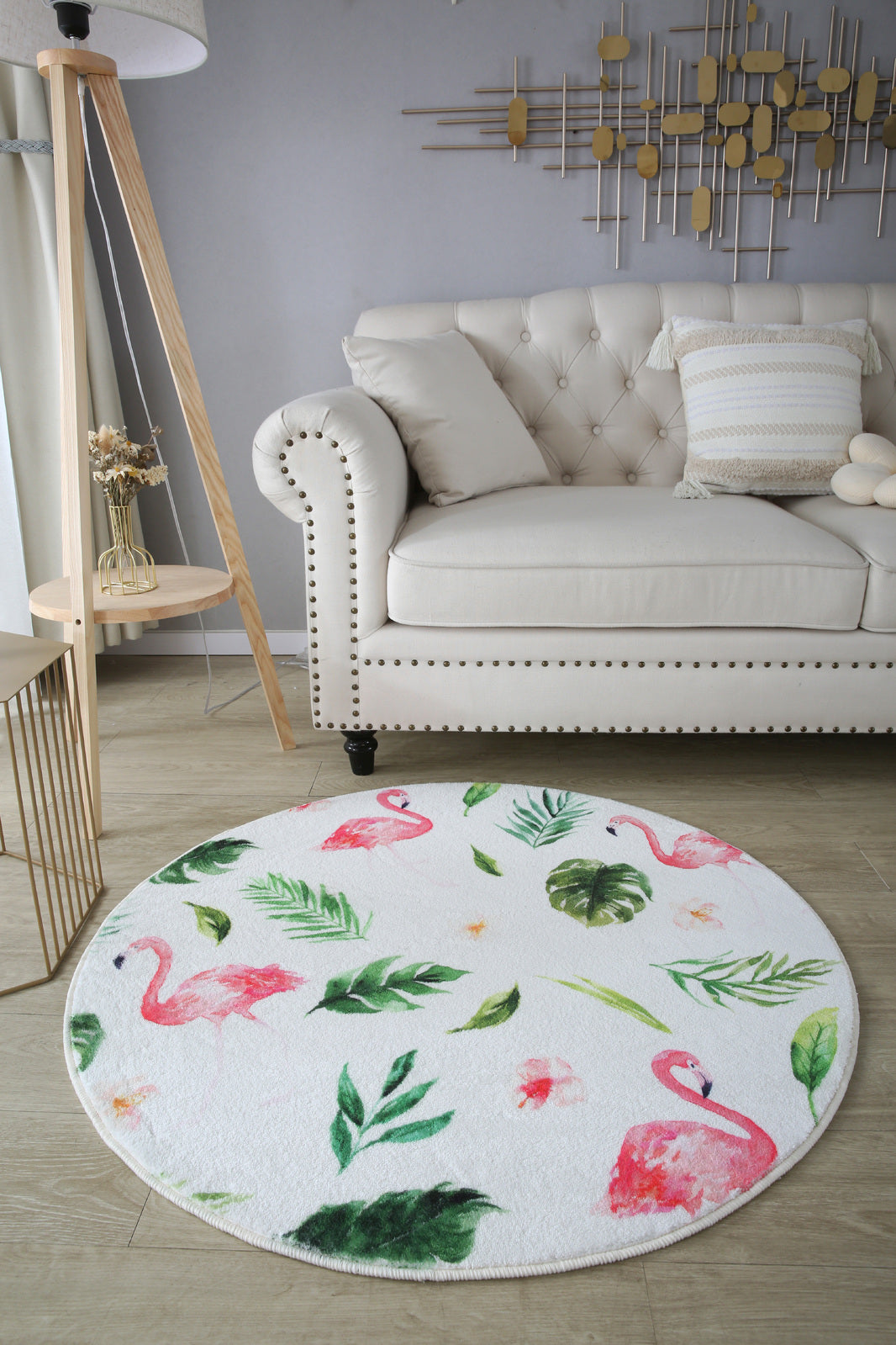 Lush Plush Infinity Round Tropical Rug