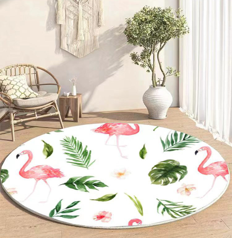 Lush Plush Infinity Round Tropical Rug