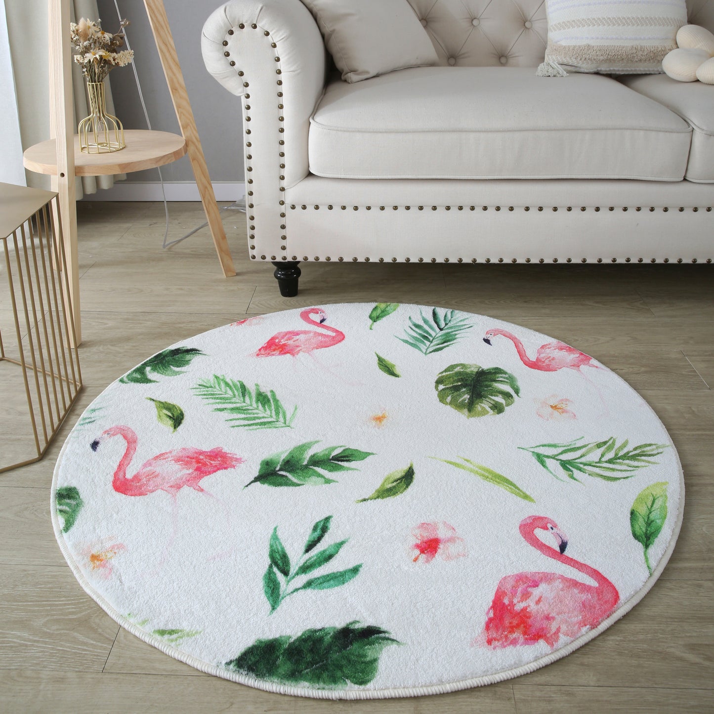 Lush Plush Infinity Round Tropical Rug