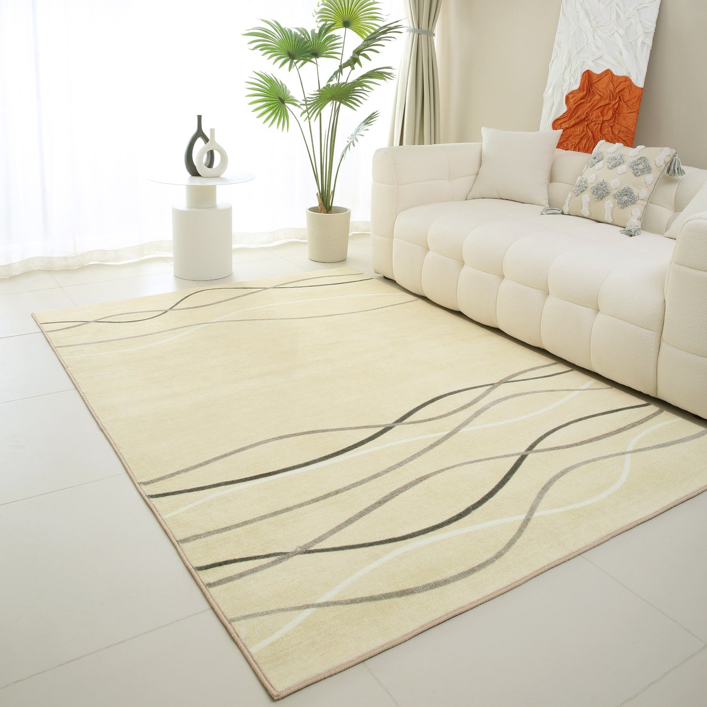 XL Extra Large Lush Plush Ripple Carpet Rug (300 x 200)