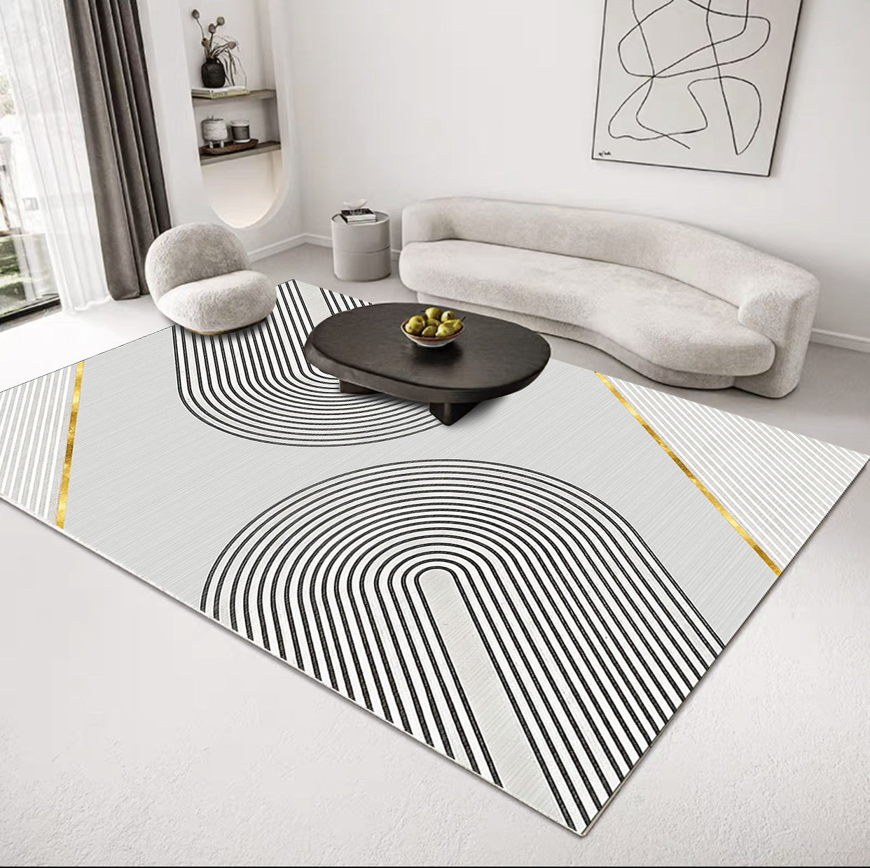 XL Extra Large Lush Plush Gleam Designer Carpet Rug (300 x 200)