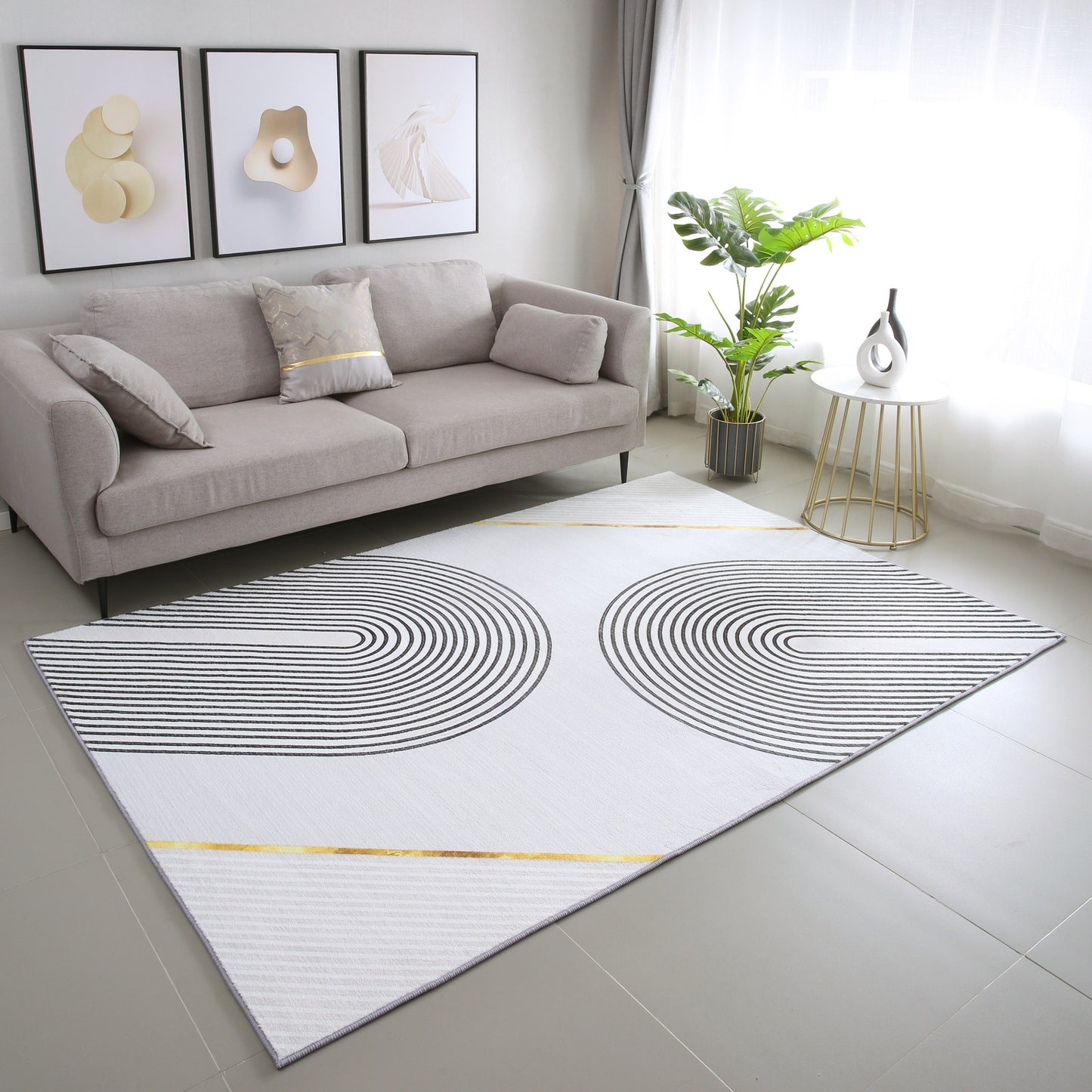 XL Extra Large Lush Plush Gleam Designer Carpet Rug (300 x 200)