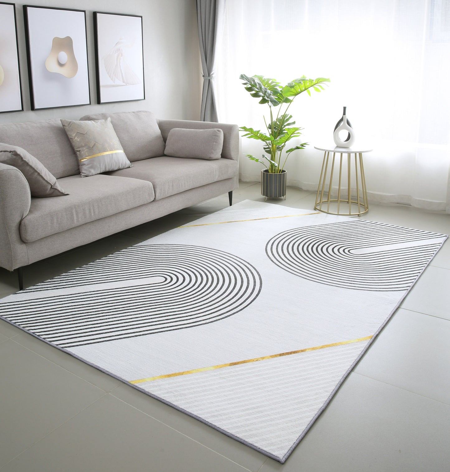 XL Extra Large Lush Plush Gleam Designer Carpet Rug (300 x 200)