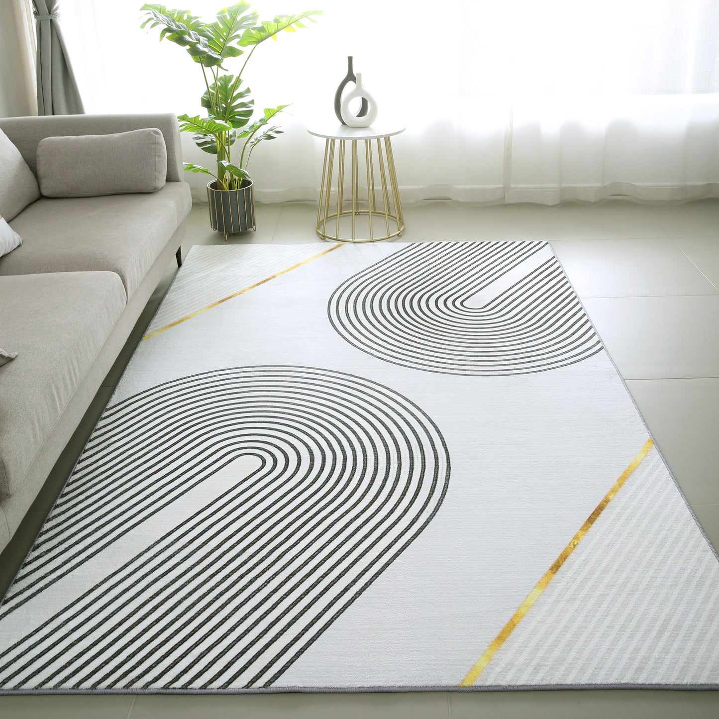 XL Extra Large Lush Plush Gleam Designer Carpet Rug (300 x 200)