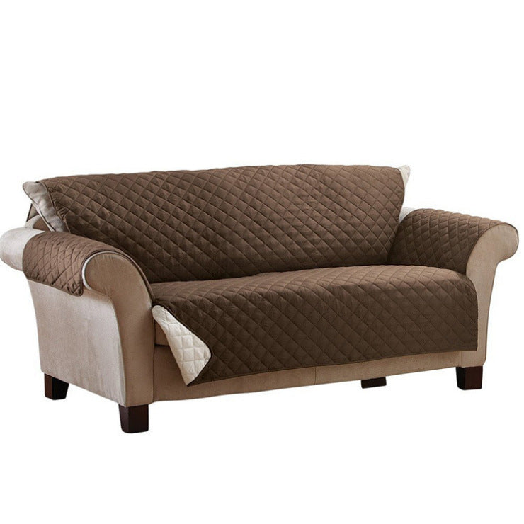 2-Seater Sofa Slipcover Quilted Couch Cover Water Resistant Furniture Protector