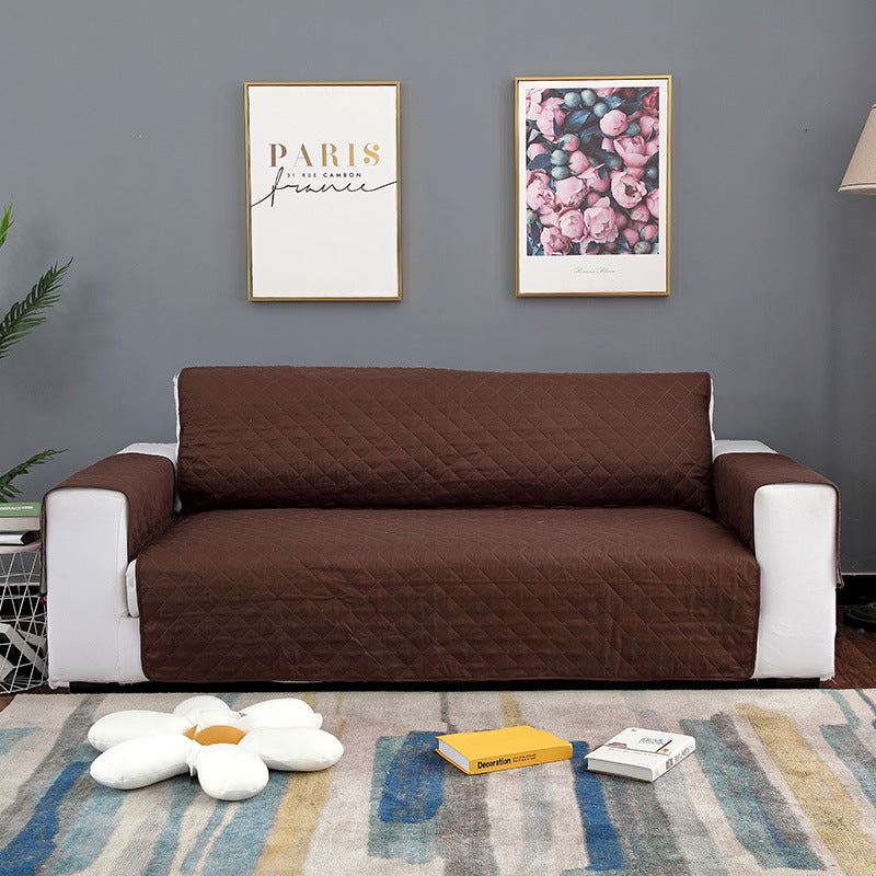 2-Seater Sofa Slipcover Quilted Couch Cover Water Resistant Furniture Protector
