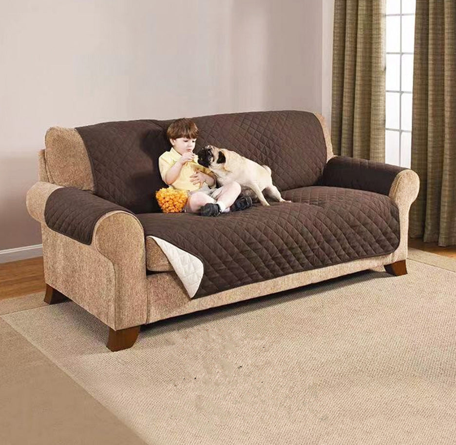2-Seater Sofa Slipcover Quilted Couch Cover Water Resistant Furniture Protector