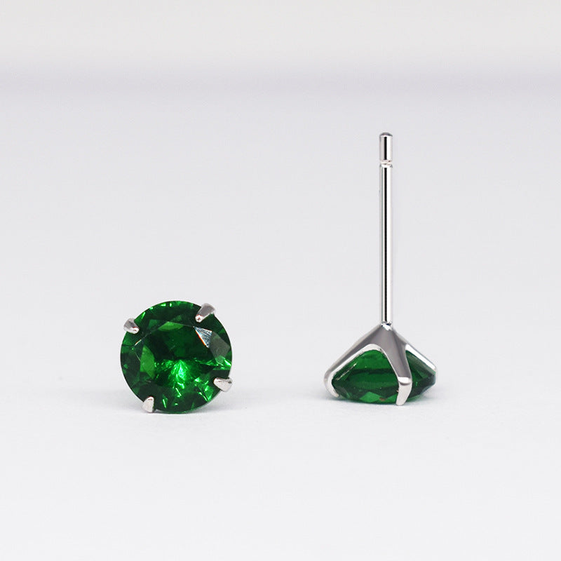 S925 Sterling Silver 2 Carats CZ Diamond Stud Earrings
