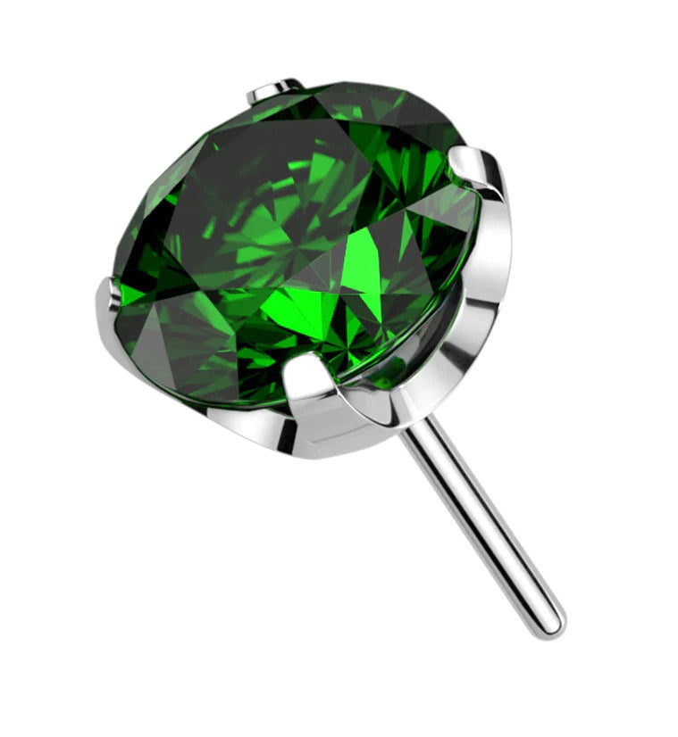 S925 Sterling Silver 2 Carats CZ Diamond Stud Earrings
