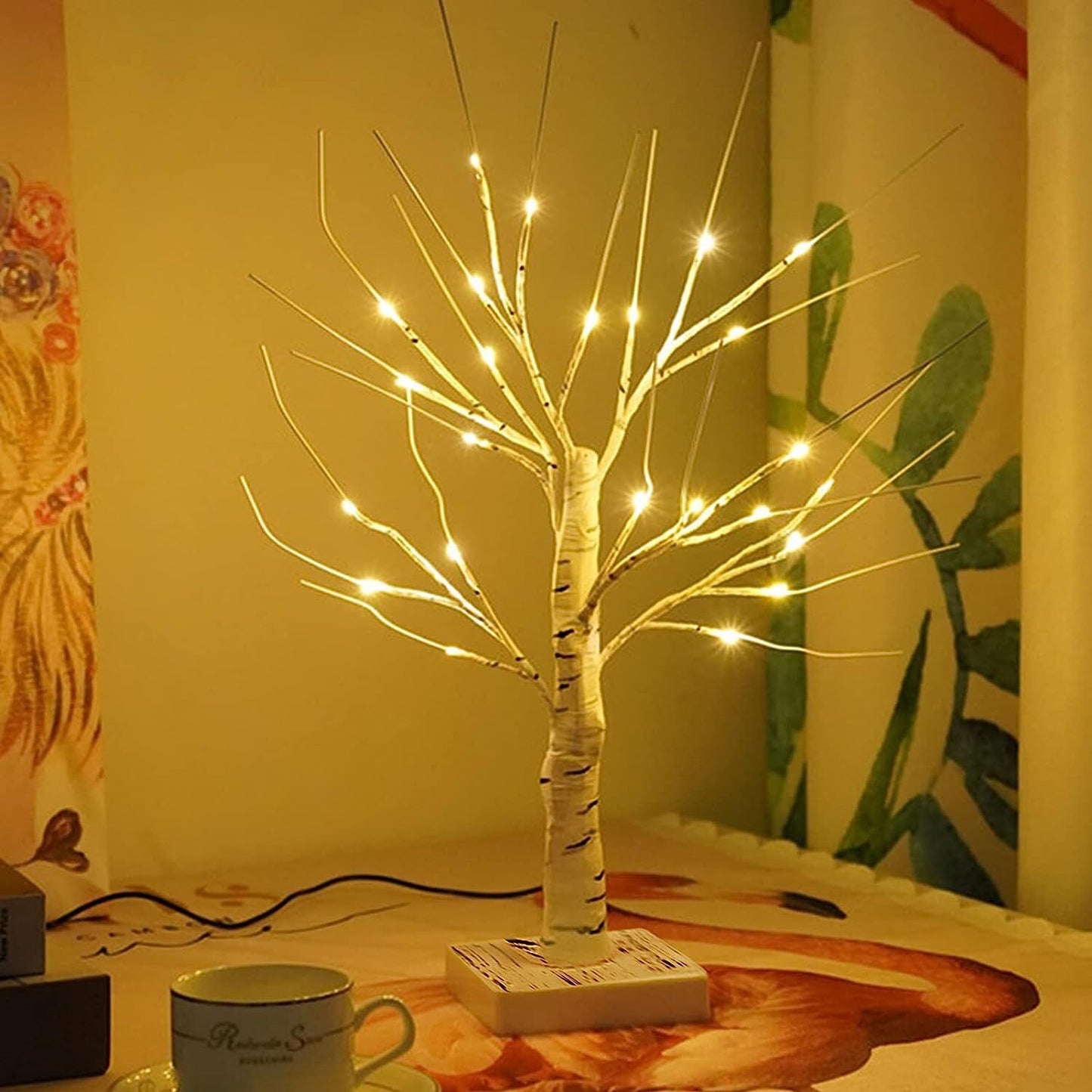 60cm Lighted Birch Tree LED Table Lamp