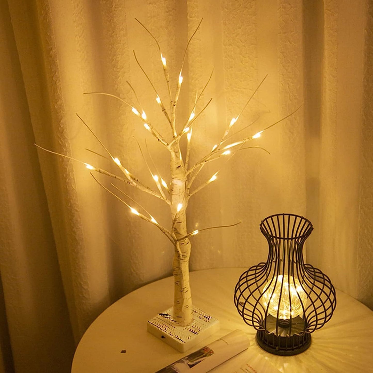 60cm Lighted Birch Tree LED Table Lamp