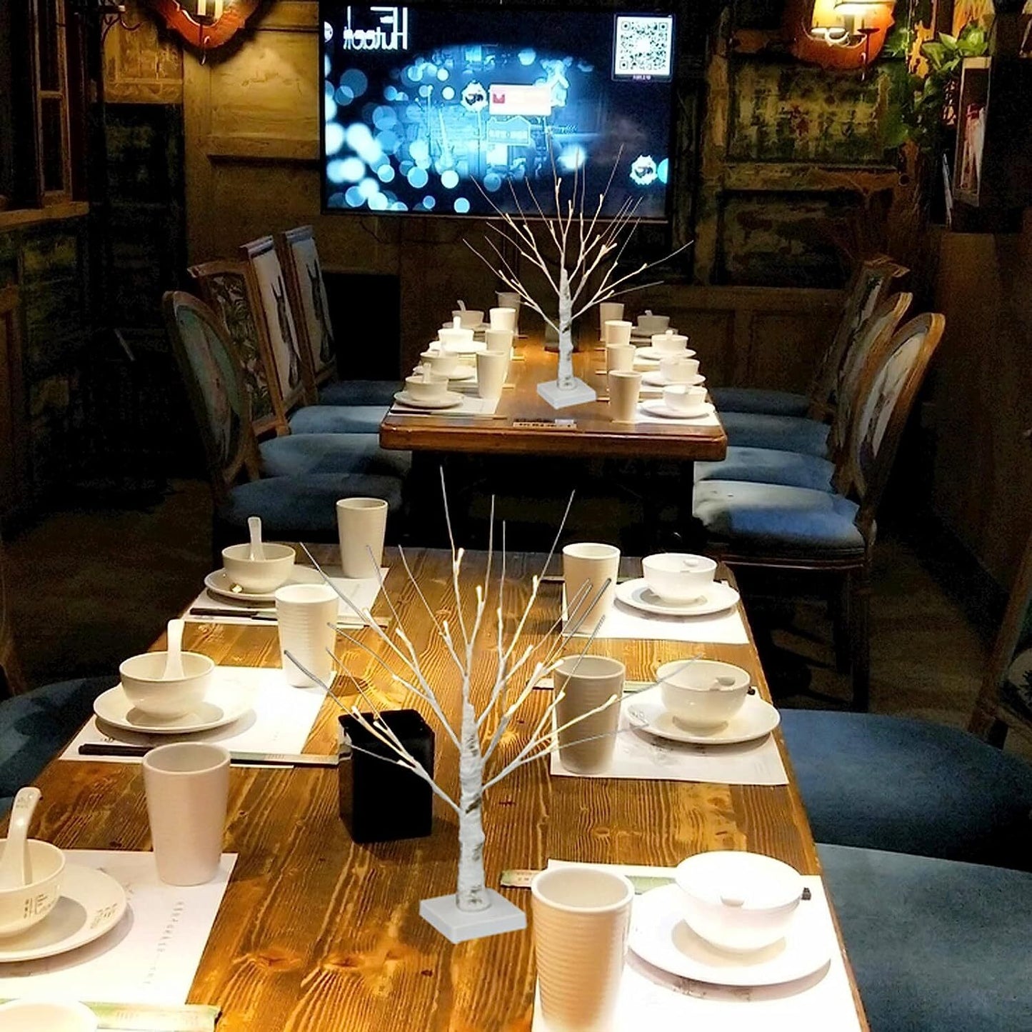 60cm Lighted Birch Tree LED Table Lamp