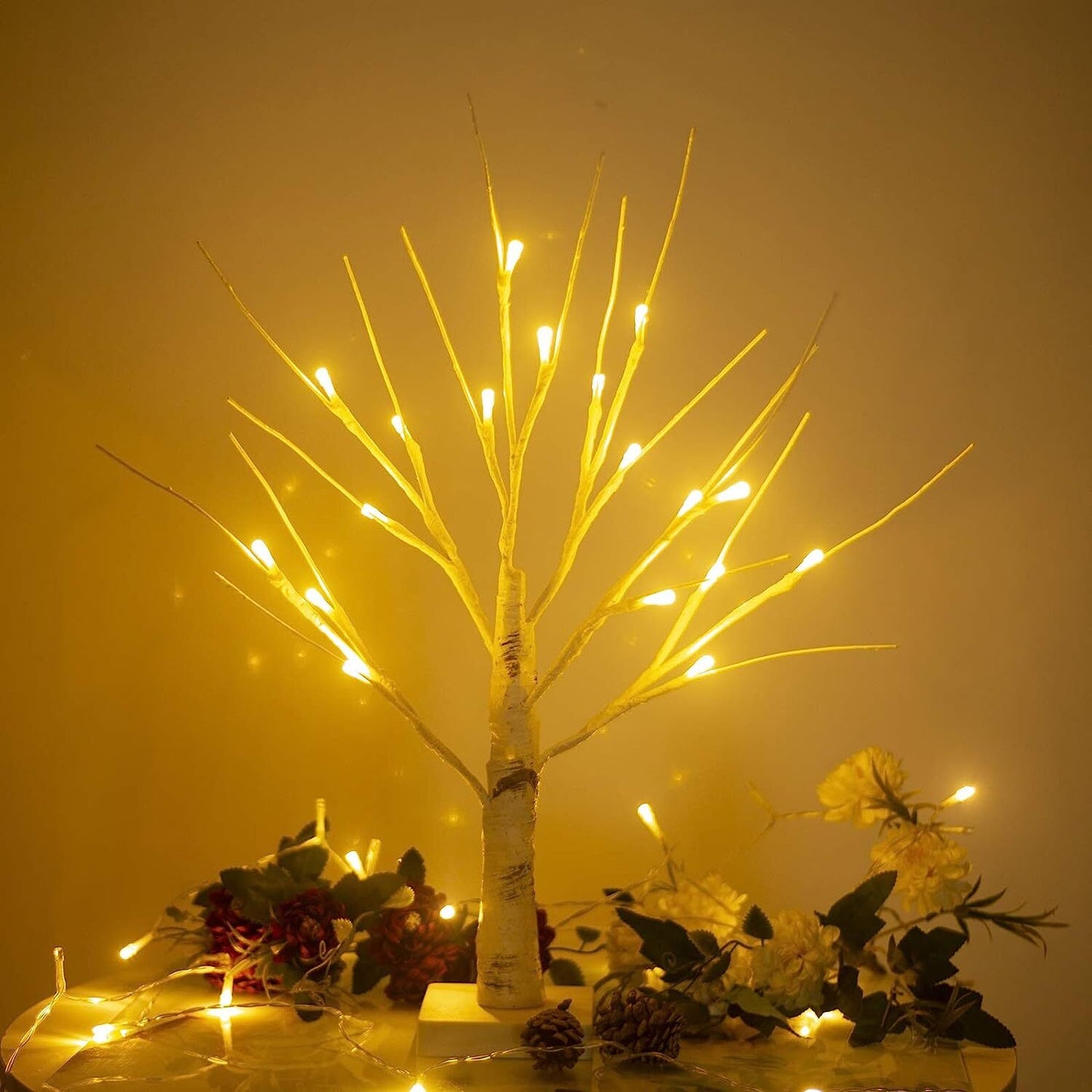 60cm Lighted Birch Tree LED Table Lamp