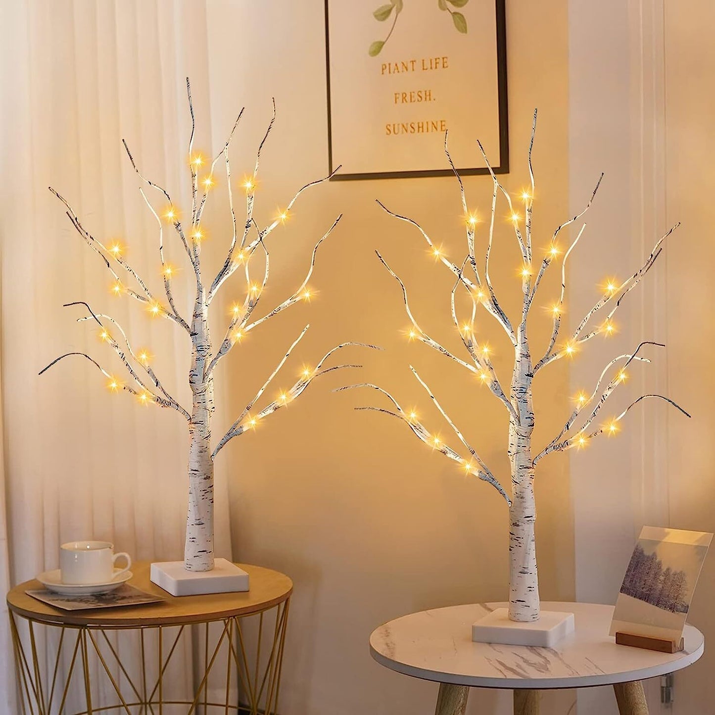 60cm Lighted Birch Tree LED Table Lamp