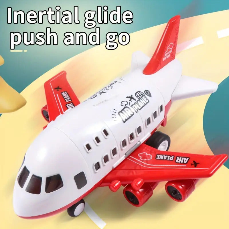 Adventure Large Aircraft Toy Dual-Mode Airliner Racetrack Racing Cars Play Set
