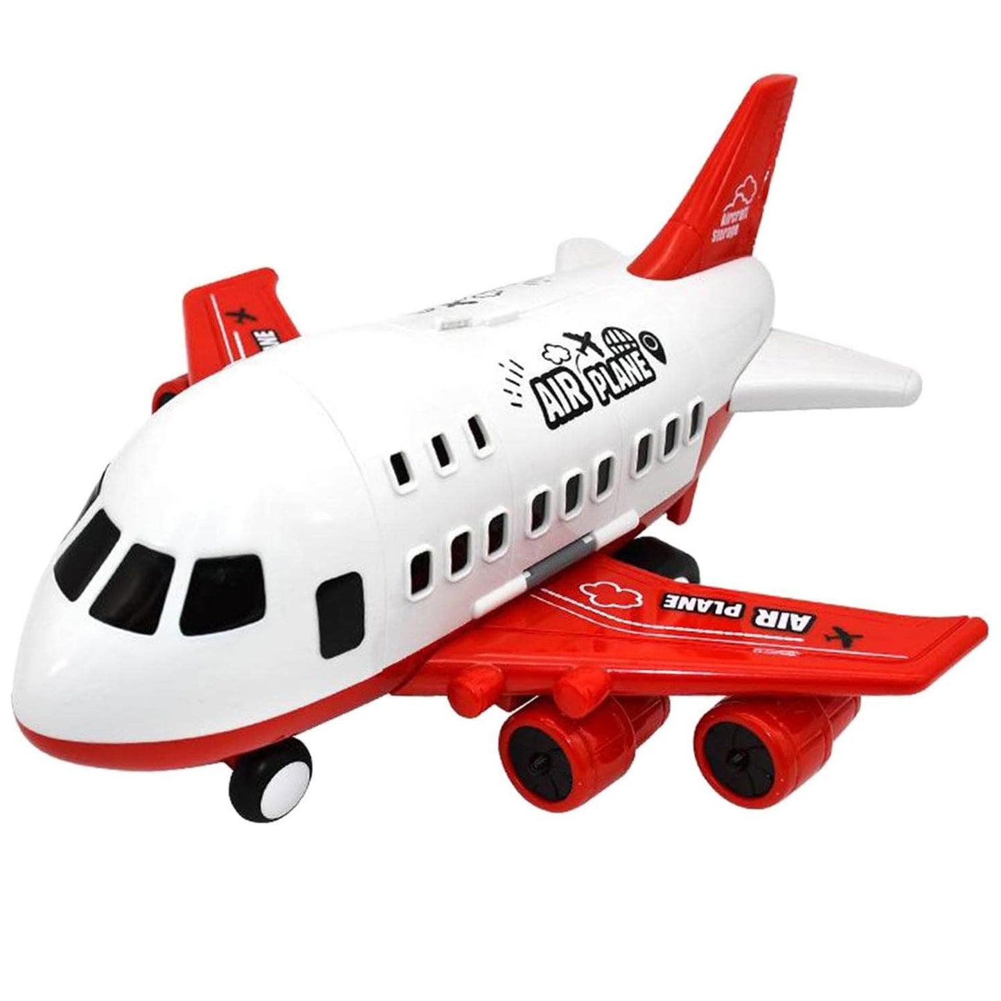 Adventure Large Aircraft Toy Dual-Mode Airliner Racetrack Racing Cars Play Set