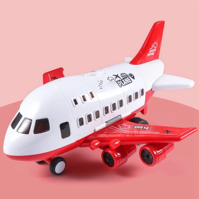 Adventure Large Aircraft Toy Dual-Mode Airliner Racetrack Racing Cars Play Set