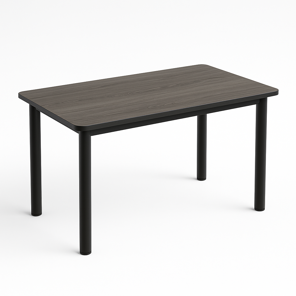 Heritage Industrial Wood & Metal Dining Table 100cm
