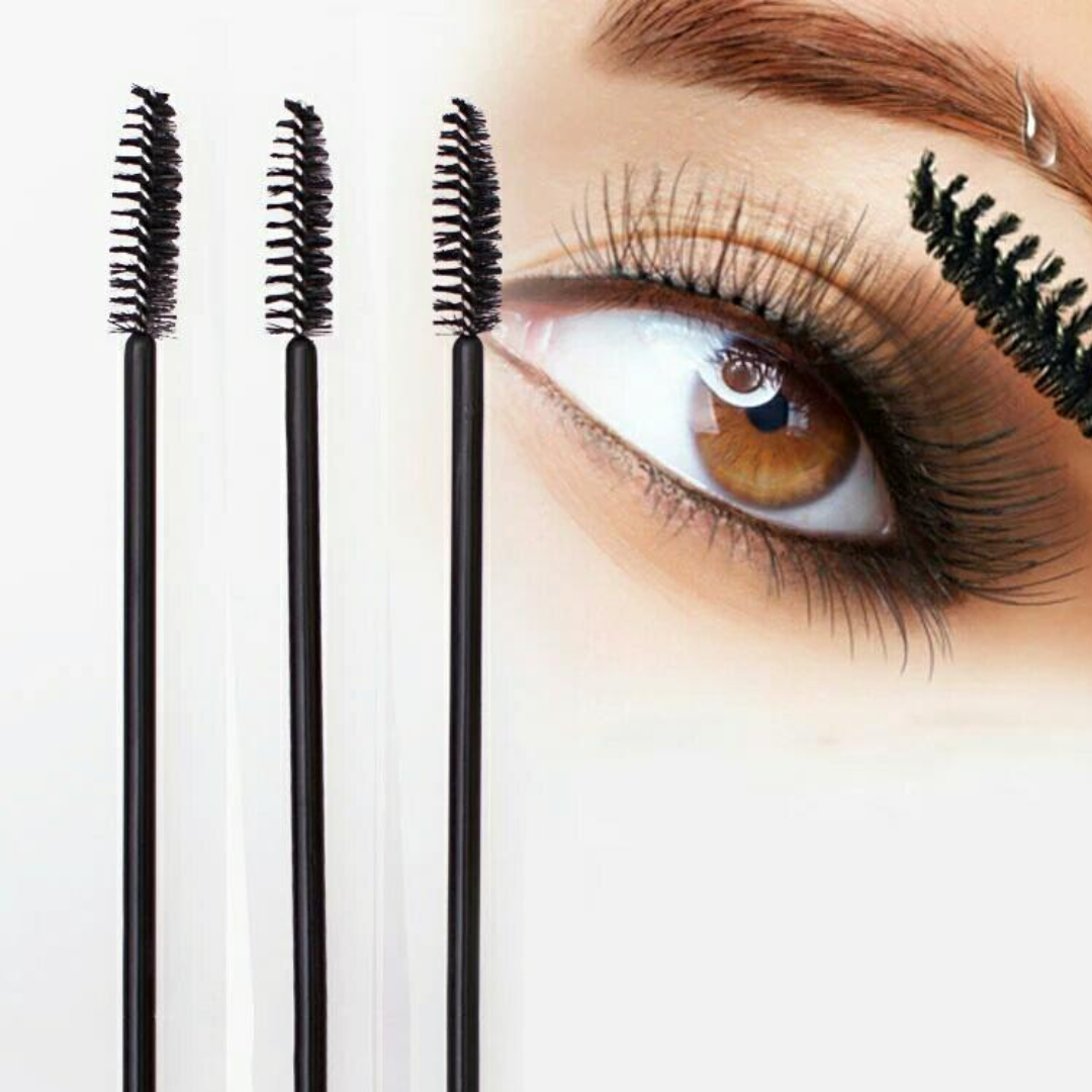 50 X Disposable Eyelash Mascara Makeup Brushes Eyebrow Lash Extensions