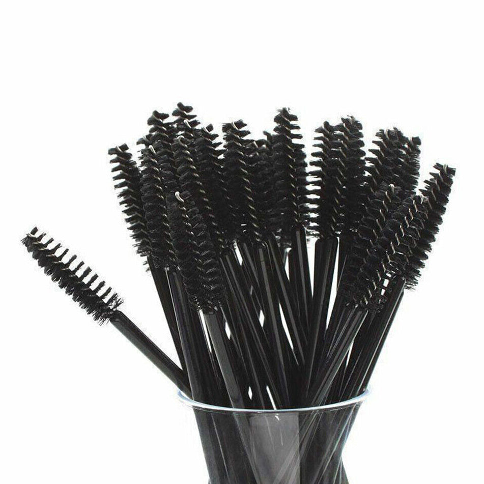 50 X Disposable Eyelash Mascara Makeup Brushes Eyebrow Lash Extensions