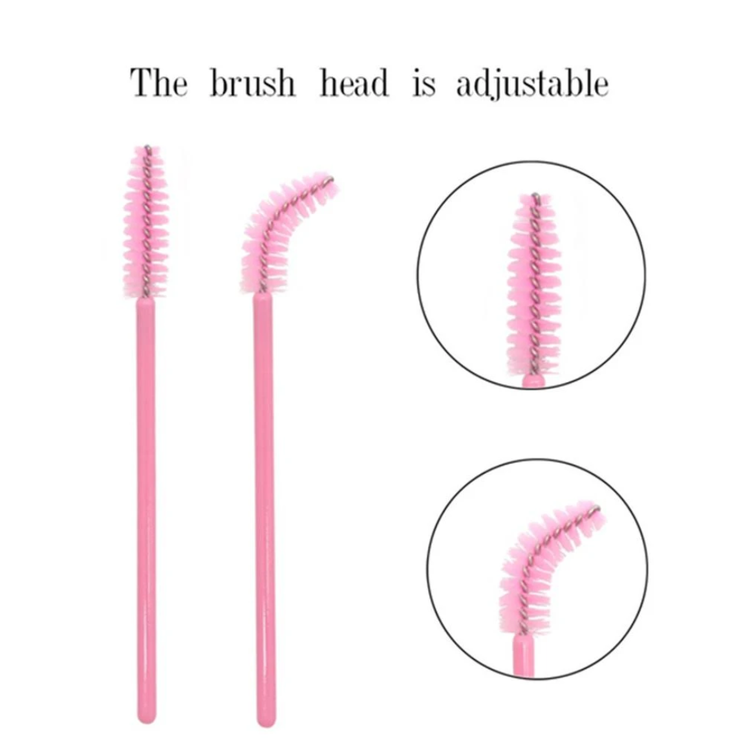 50 X Disposable Eyelash Mascara Makeup Brushes Eyebrow Lash Extensions