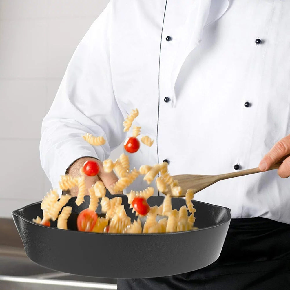 Heavy Duty Non-Stick Frying Pan Cooker Pot Cast Iron Skillet BBQ Grill Cookware