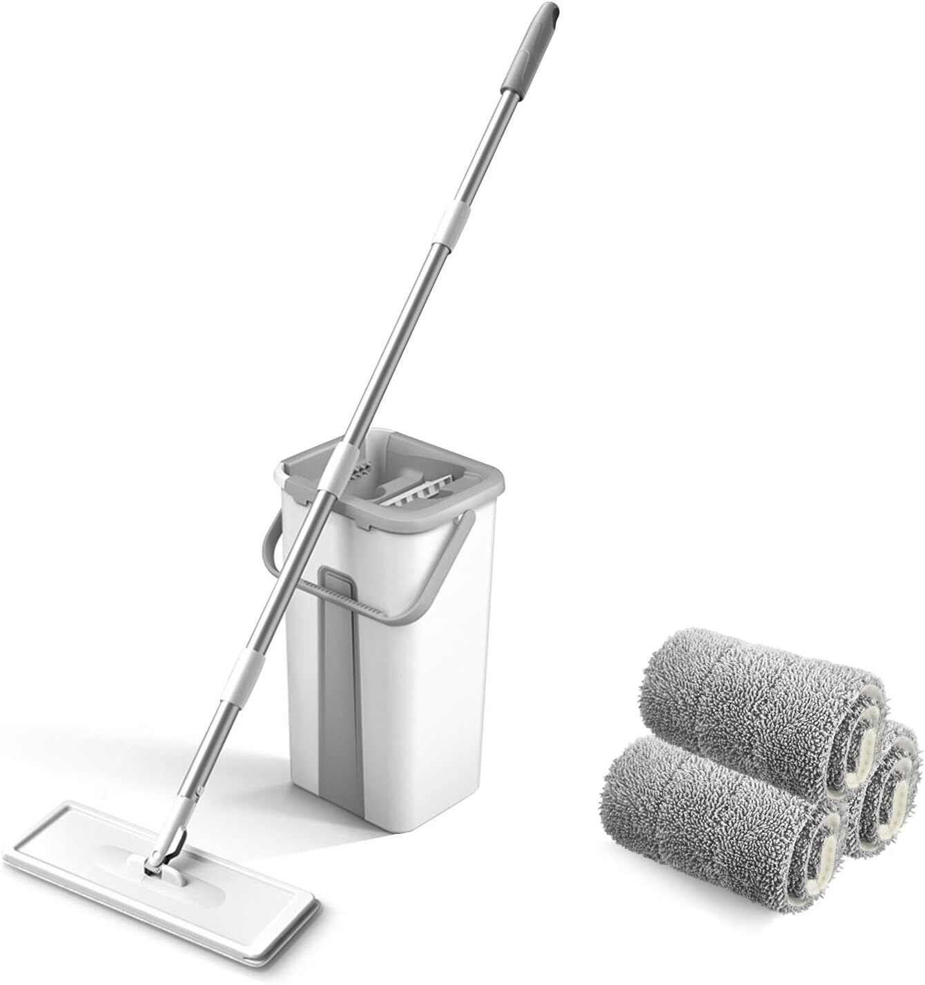 360-Degree Microfiber Mop & Bucket Floor Cleaning Set