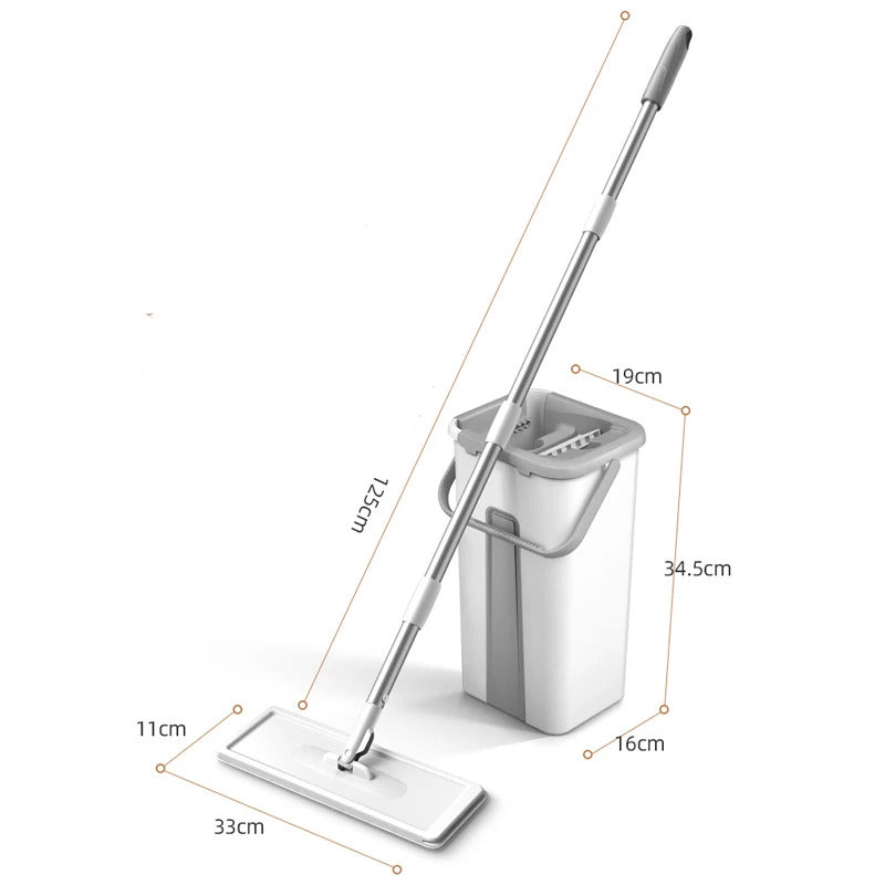 360-Degree Microfiber Mop & Bucket Floor Cleaning Set