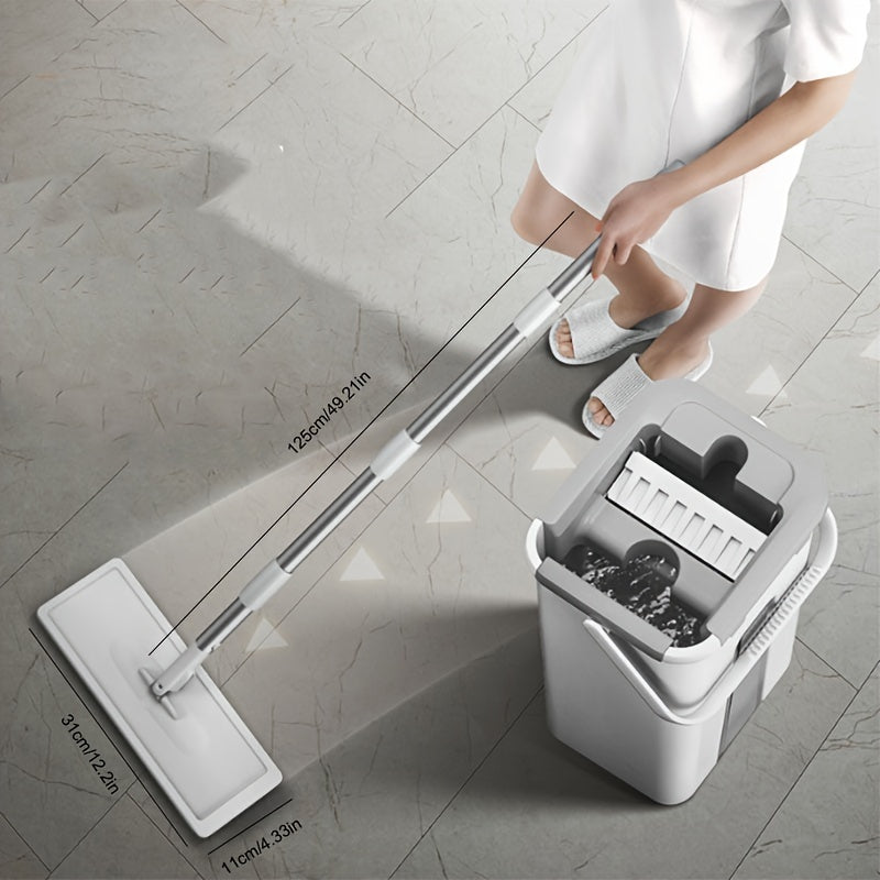 360-Degree Microfiber Mop & Bucket Floor Cleaning Set