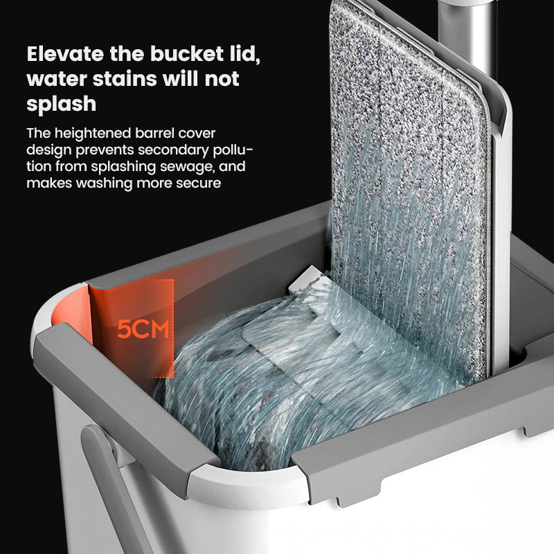 360-Degree Microfiber Mop & Bucket Floor Cleaning Set